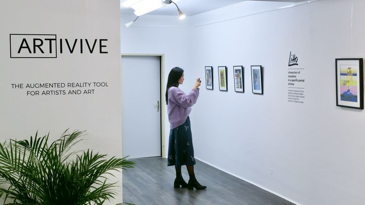 Group Exhibition "Translation of Complexity" with Litto's artworks at the Artivive artspace in Vienna © Artivive