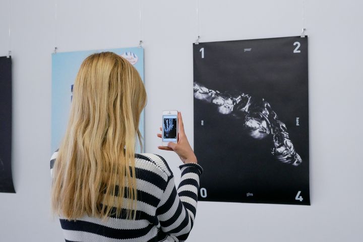 Walkie Talkie AR Poster Exhibition at the Artivive Art Space in Vienna © Artivive