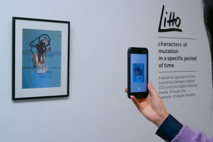 Group Exhibition "Translation of Complexity" with Litto's artworks at the Artivive artspace in Vienna © Artivive
