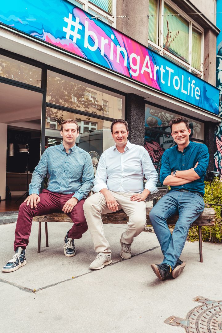 From left: Joachim Ringsmuth (CTO), Sergiu Ardelean and Codin Popescu (founders) © Artivive